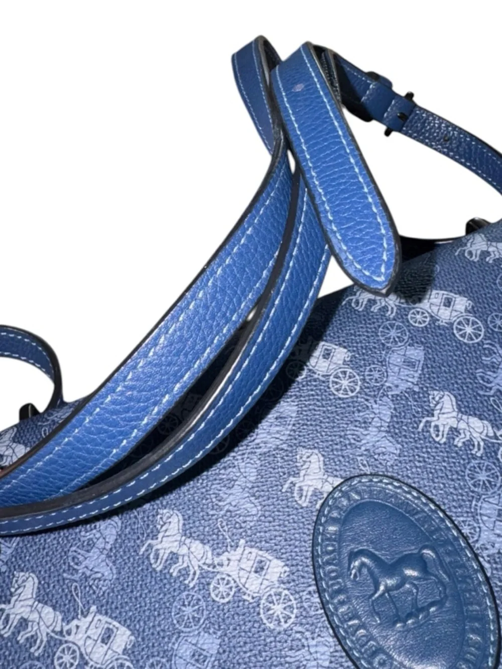 Coach Camille blue crossbody bag NWOT - Picture 6 of 11